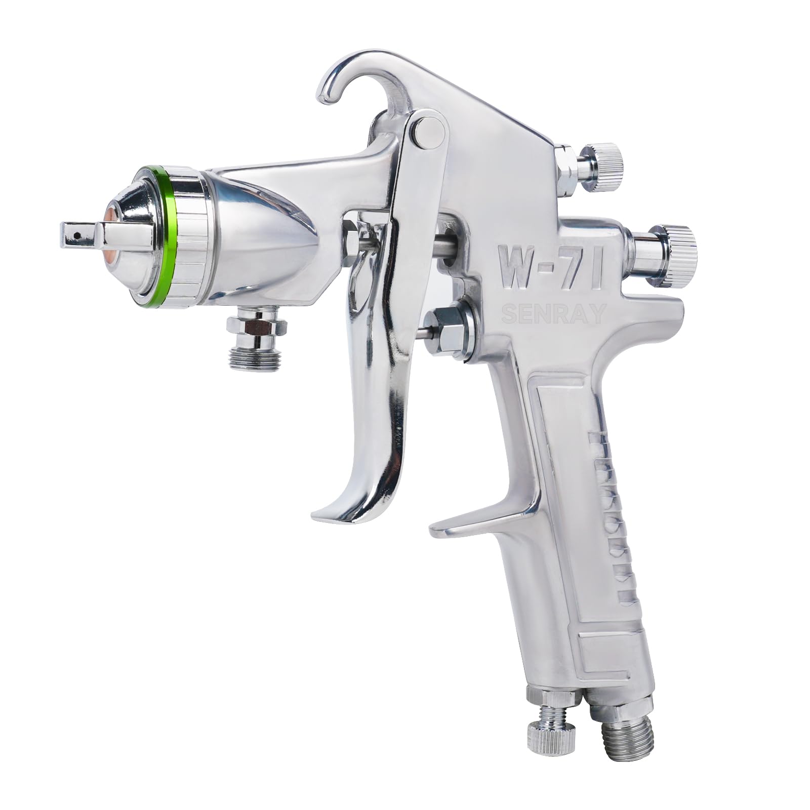Senray Pressure Feed Air Spray Paint Gun, Pressure Pot Paint Sprayer Without Cup - 1.5mm Nozzle