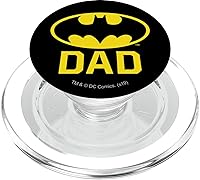 Vista 8 de Batman Bat Dad Shield Logo PopSockets Adhesive PopGrip