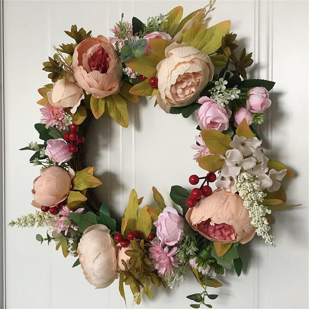 European Imitation Silk Flower Wreath Door Lintel Decoration Hanging Decoration