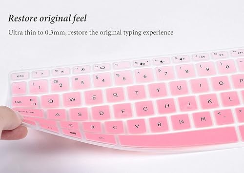 Vista 5 de Cubierta de teclado para HP Stream 14 pulgadas 14-ds/dg Series 14-DS0013DX DS0023DX/HP Pavilion X360 14M-BA 14M-CD 14M-DH 14-BF 14-CM 14-CF 14-DF