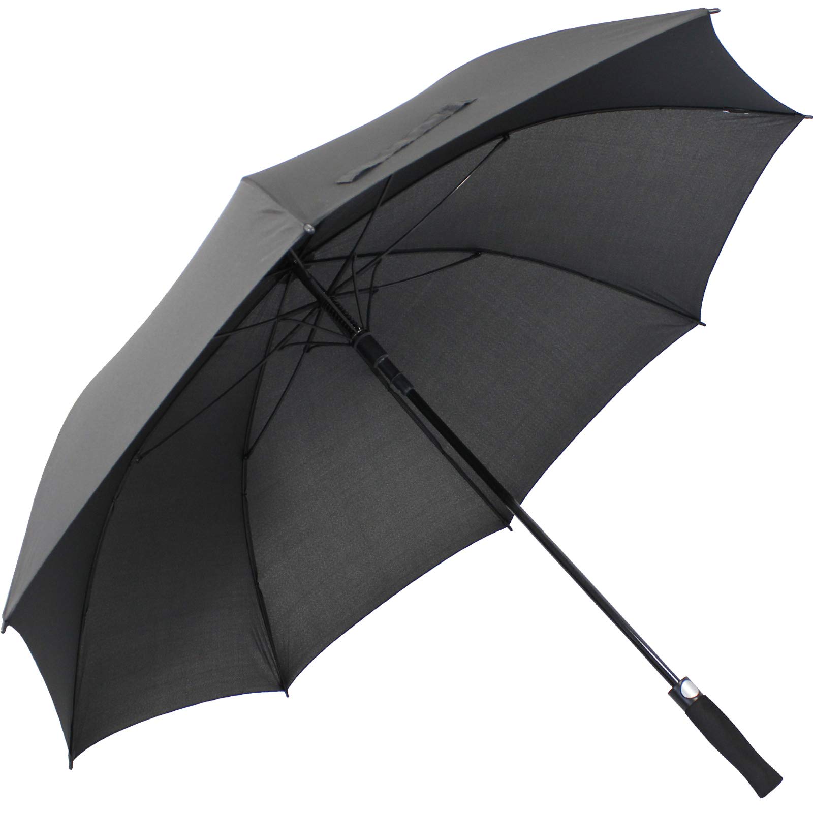 iX-brella XXL Stockschirm Fiberglas Golf Automatik Schwarz