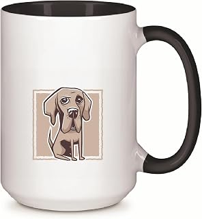 Great Dane Dog Gift for Pet Lovers Illustration Print 11oz 15oz Inner Color Accent Mug