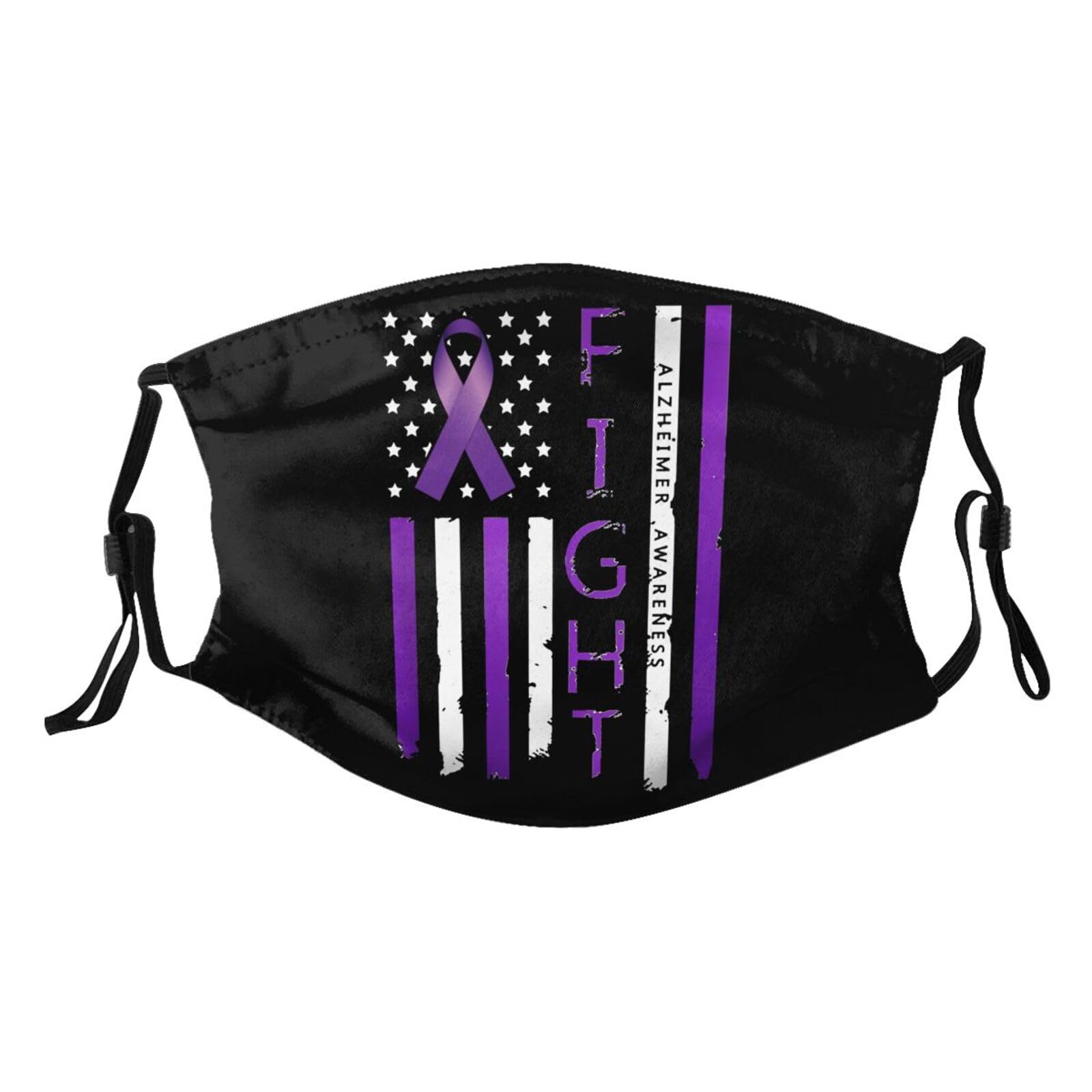 Alzheimers Awareness Adult Dust Mask Adjustable Dust Face with 2 Filter25