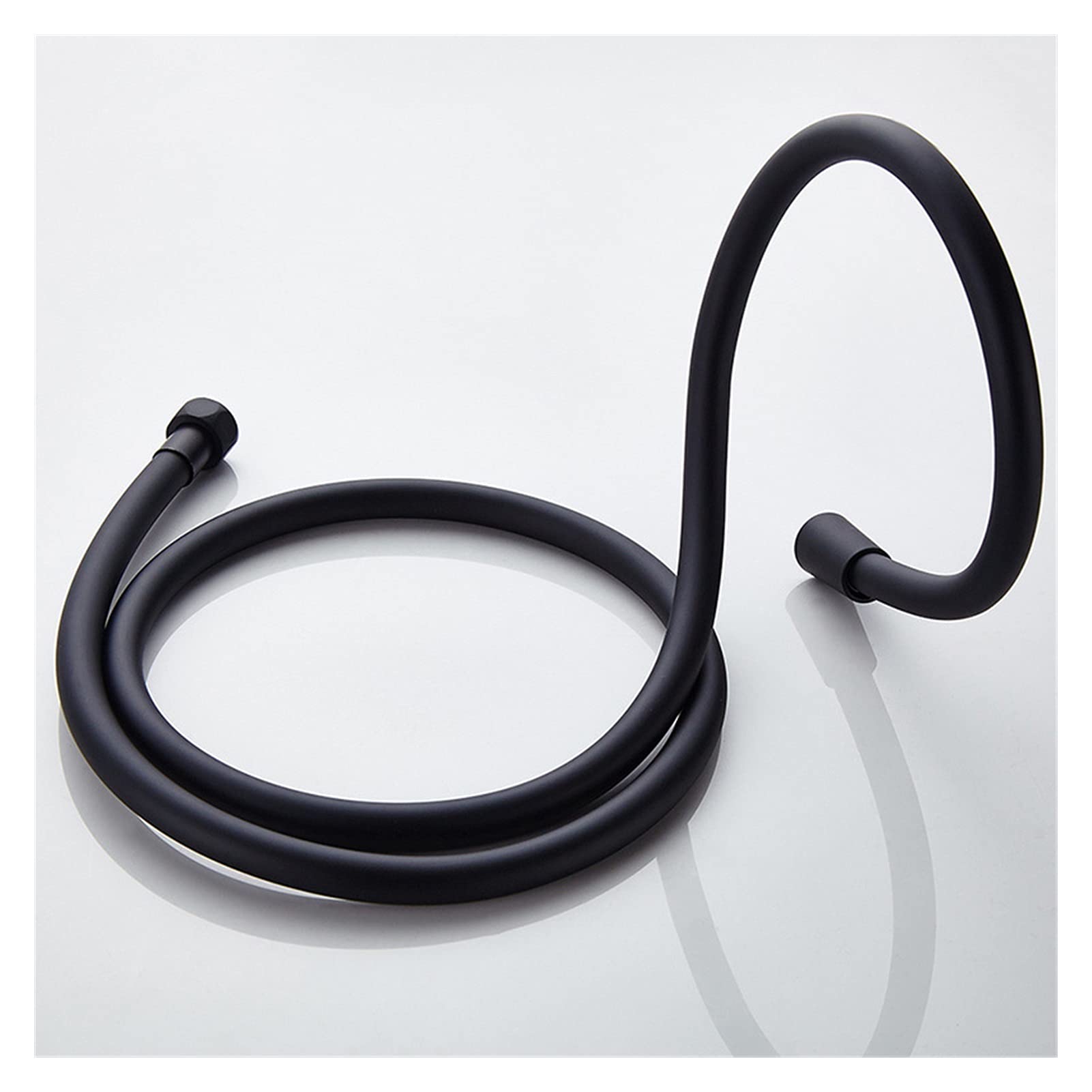 Tubo de ducha universal, Manguera De Ducha PVC Negro 1,2 M Manguera De Boquilla De Ducha Rotación De 360 ​​​​Grados Baño Tapa De Cobre De Alta Presión Fría Y Caliente Tubería De Agua A Prueba De Explo