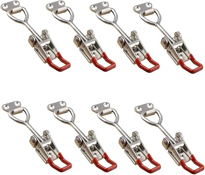 Adjustable Toggle Latch Clamp 4001, 330 Lbs 150Kg Holding Capacity, 4001 Heavy Duty Quick Release Pull Latch Toggle Clamp R4001-8PCS