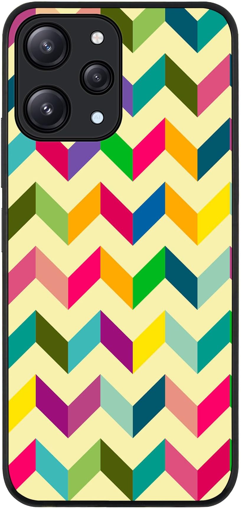 Stylizedd Cover for Xiaomi Redmi 12 4G Case, Rugged Black Slim Fit Soft Flexible Anti Drop TPU Gel Thin Protective Phone Cases- Happy Chevy