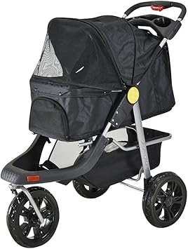 Amazon Pananaペットカート 犬用猫用 折りたたみバギー 3輪わんわんカート コンパクト式 ベビーカー 大型 多頭用 介護用 軽量 お出かけ 耐荷重30kg 一年保証付き ブラック Panana カート 通販