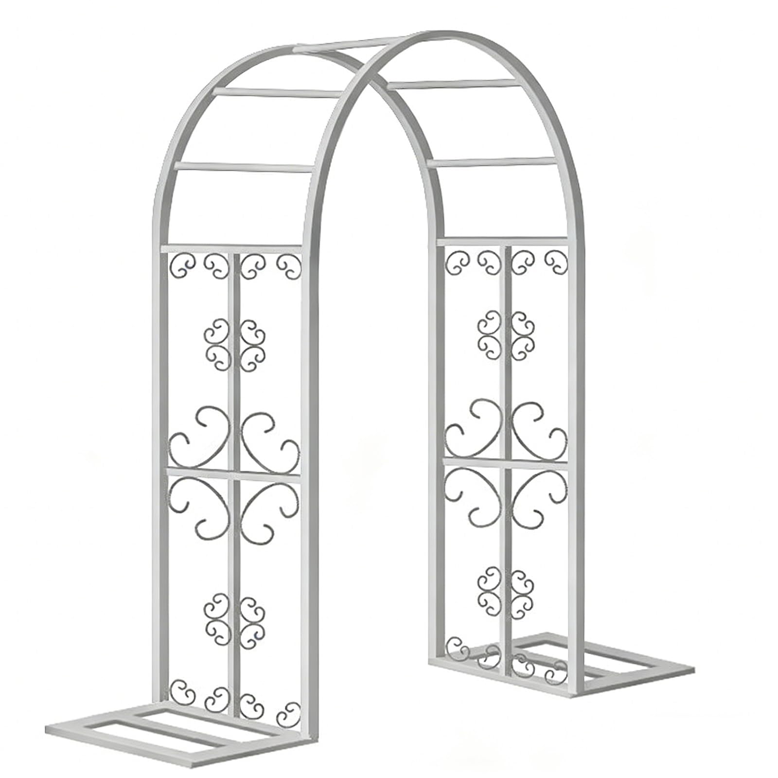 Arche de jardin en métal pour sublimer vos décors de mariage sur pelouse