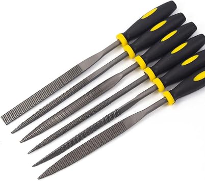SM SunniMix Premium rasp set, hardened strength steel carved handcrafted tool grip wood rasp set, engineers' file set for woodworking, 0.3×14 cm