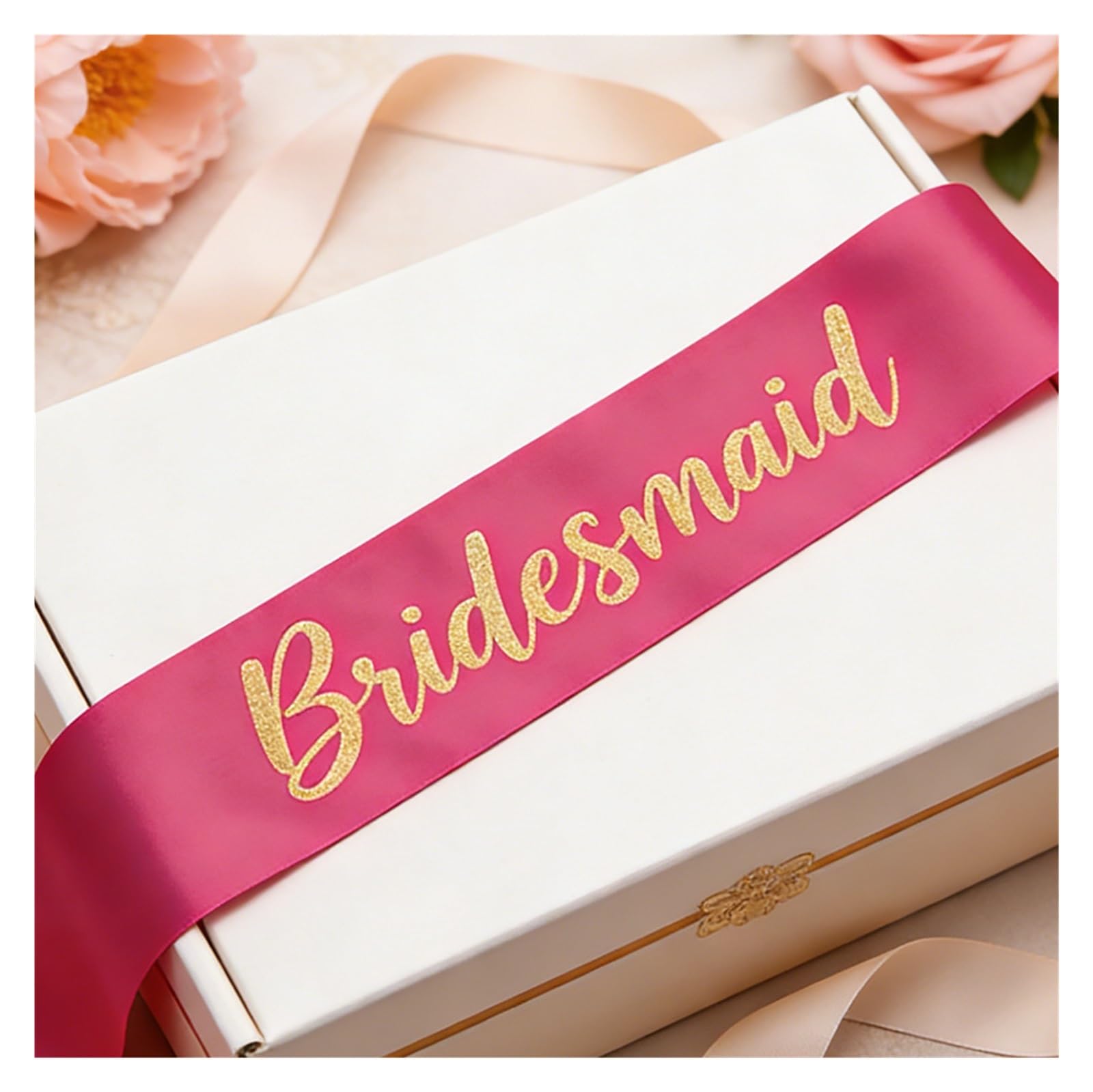 12 Uds. Novia A Ser Faja Despedida De Soltera Accesorios Dama Honor Regalo Recuerdos Boda Luna Miel Para Party(Bridesmaid)