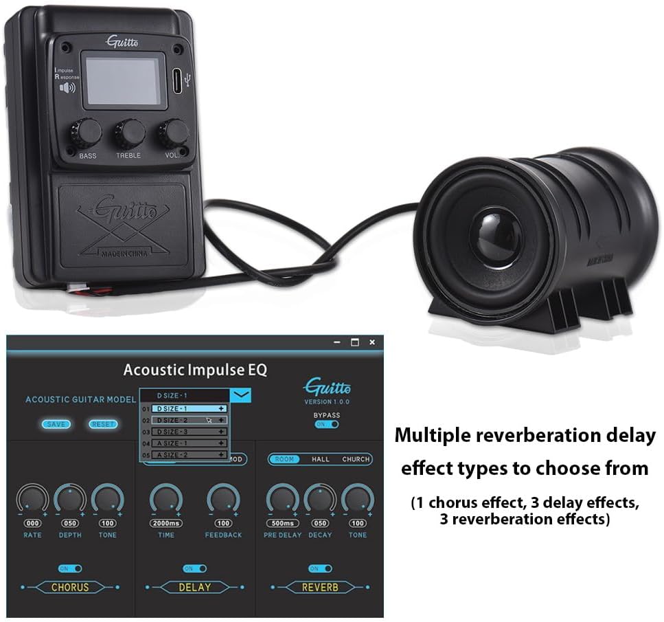Screenshot of Acoustic Impulse EQ software interface