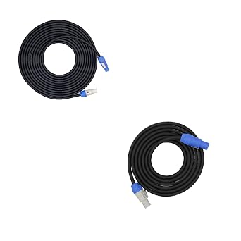 Bescoos14Awg 3 Core Blue and White Head Display Screen Light Power Cable 6Feet