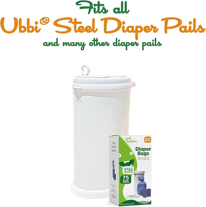 Bolsas de Pañal Pail Buddies, 75 unidades, aroma a polvo fresco miniatura 5