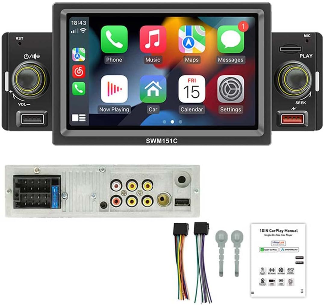 Car Radio Stereo 5 Inch Single Spindle Bluetooth HandsFree Calling MP5 Player