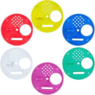 6Pcs Bee Hive Entrance Disc 2.68In Diameter 6 Color Plastic Entrance Gates Beekeeping Tool Equipment for Beekeepers Nuc Box Entrance Reducer Round Beehive Nest Door for Swarm Trap Hive Trap