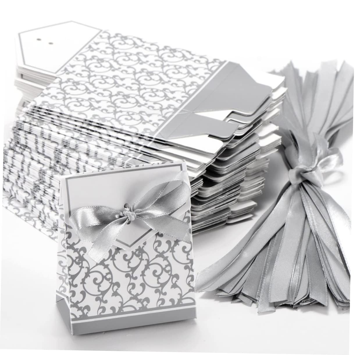 Gatuida 5 Sets Süßigkeitenboxen Für Hochzeitsgeschenke Mit Einfach Zu Montierenden Geschenkboxen Aus Pappe 50 Stück * 5