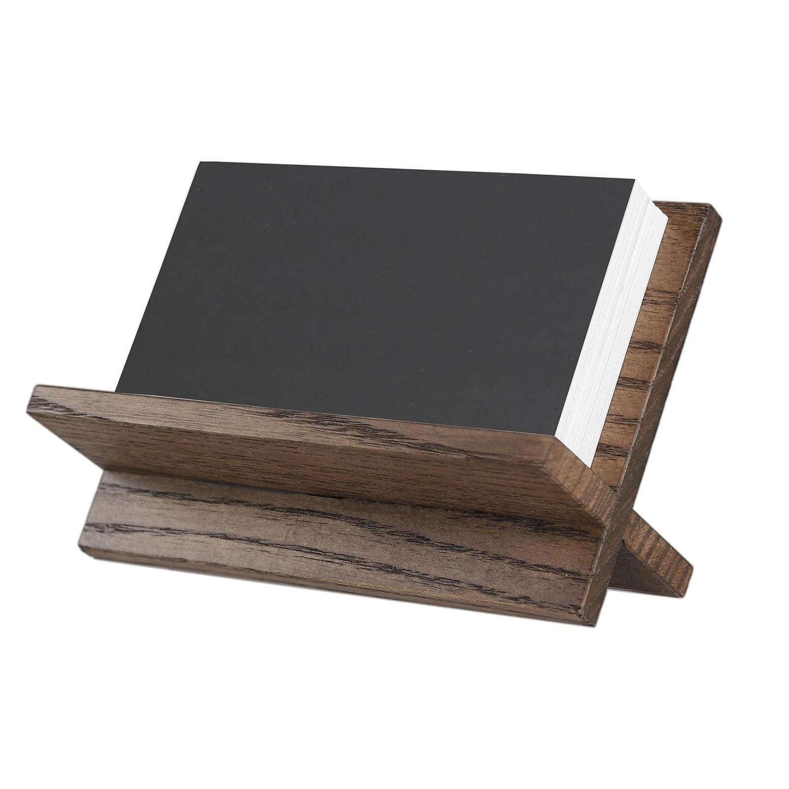 Fzyozzdpasl Brown Business Card Holder Simple Wooden Business Card Base Holder Desktop For Office Home