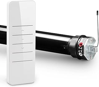 NOBILY Funk Rollladenmotor PR4 13/14-40 (Zugkraft 13Nm/36kg) mit mechanischen Endabschaltern für 40mm Achkantwelle (SW40),inkl. hochwertigem Handsender, Rollladenantrieb, leichte und sichere Montage