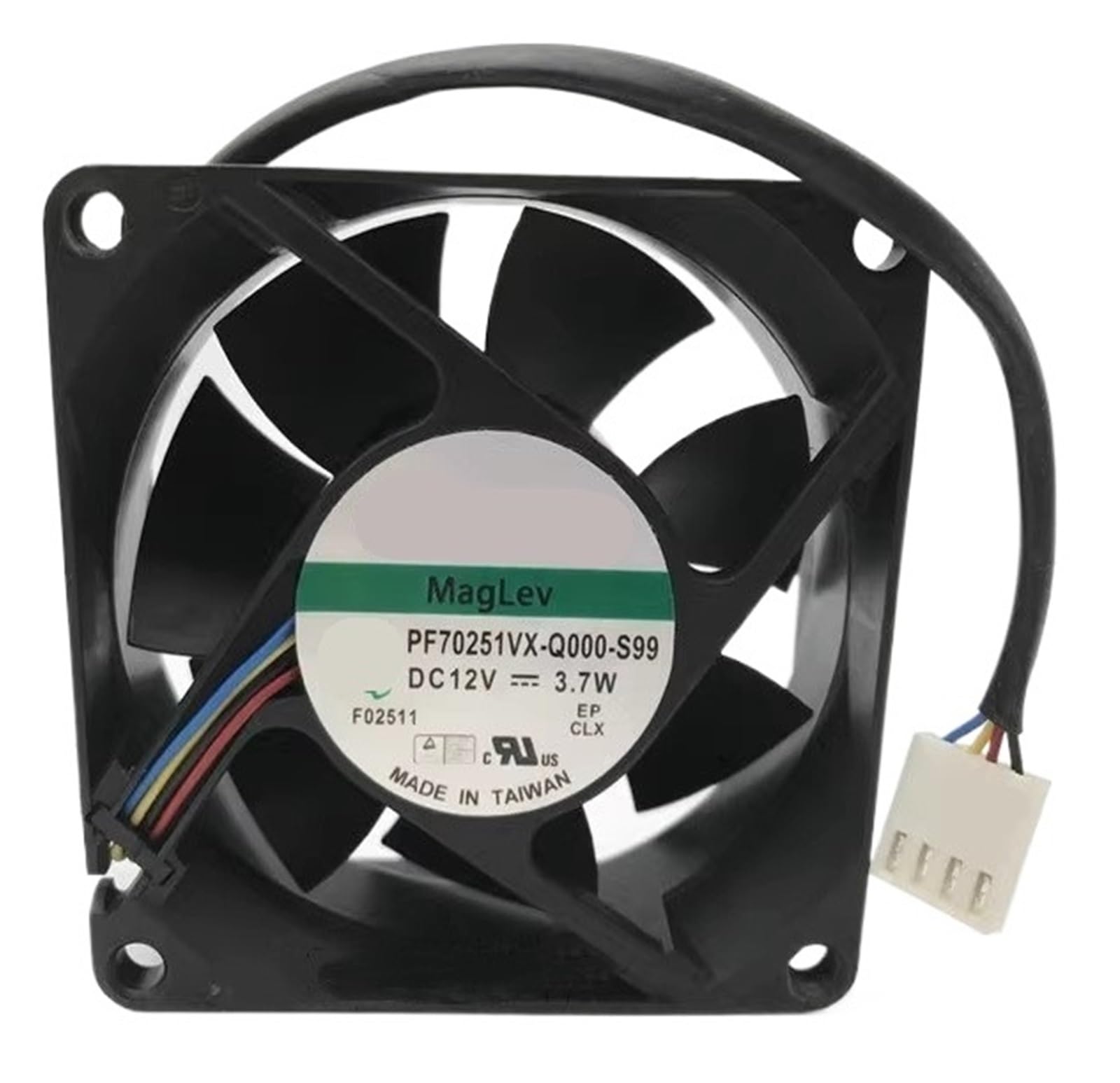 PEQYUACTE PF70251VX-Q000-S99 7025 12V 3.7W 4-Wire 70 * 25MMW Cooling Fan