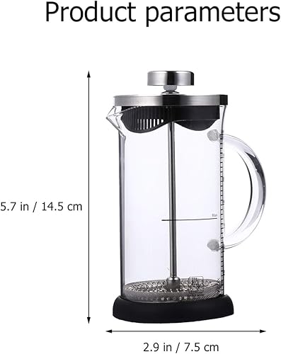 Miniatura 3 de Hemoton Máquina de café expreso, estufa portátil de acero inoxidable, cafetera de café expreso, cafetera de vidrio para estufa de campamento,