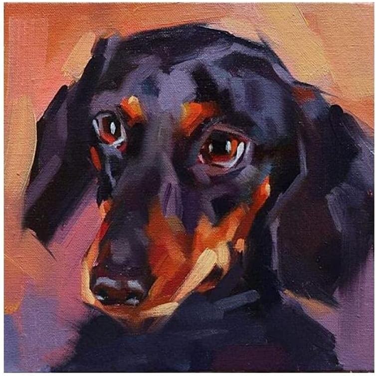 Pintar Por Números Para Principiantes Doberman Animal Pintura Por Números Con Pinceles Y Pinturas Decoraciones Nueva Casa Porche