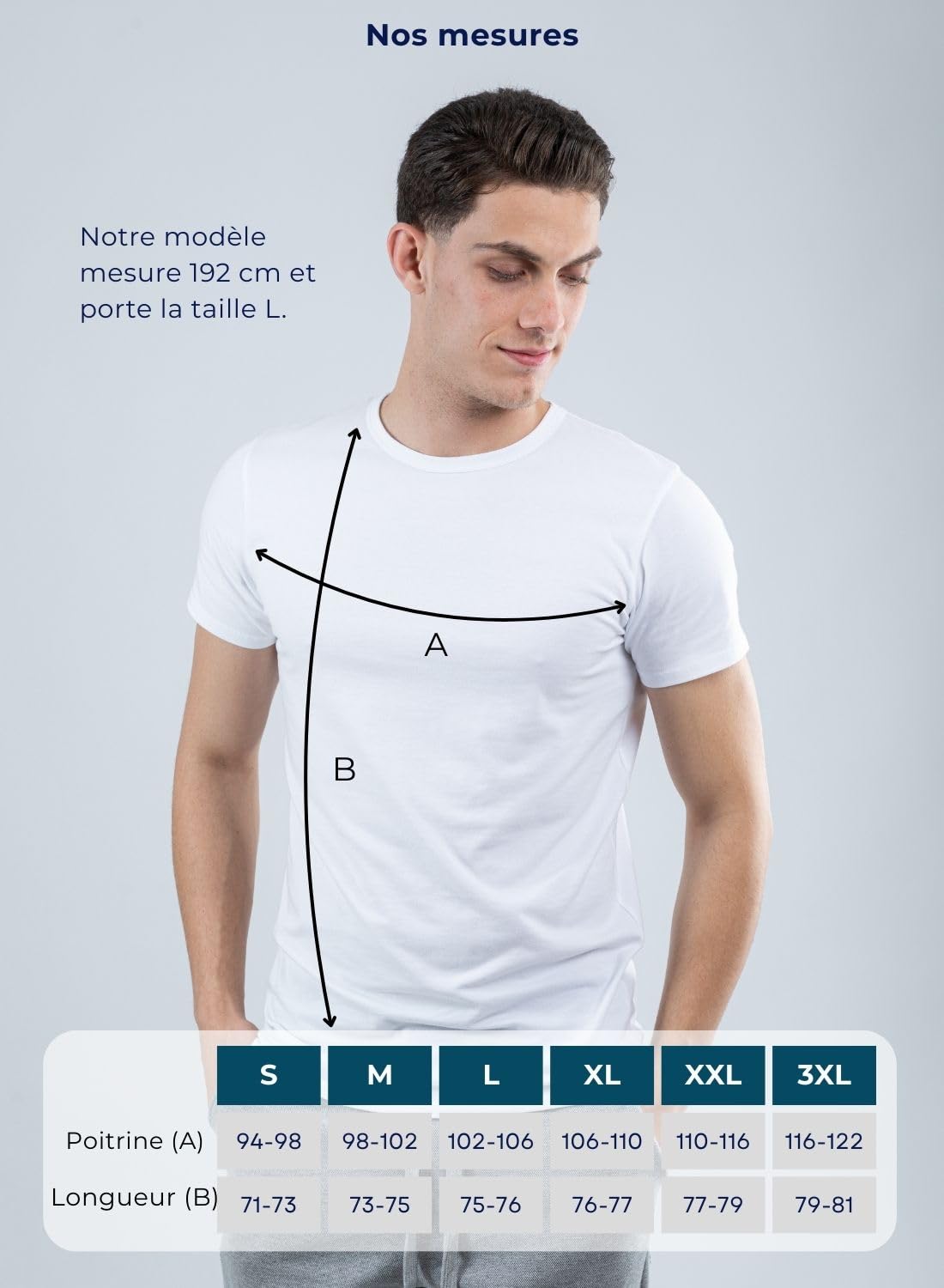 SKIPPER Lot de 3 Stretch T Shirt Homme Col Rond I Maillot de Corps Blanc I Tricot de Corps 95% Coton 5% Élasthanne I sous Chemise Manches Courtes I Label Oeko-TEX®