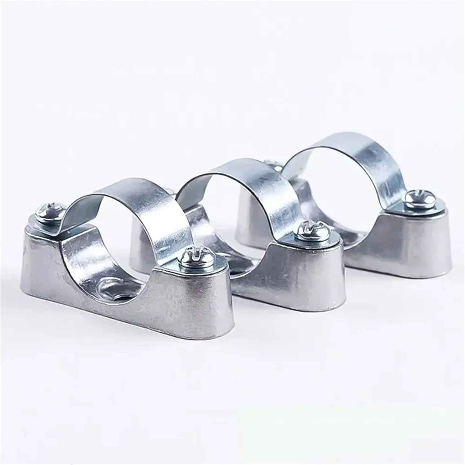 1pc 16/20/25/32mm Off-Wall Code Saddle Card Pipe Clamp Stainless Steel Fixed Clip Fastener Home Hardware(Stainless Steel 32mm)