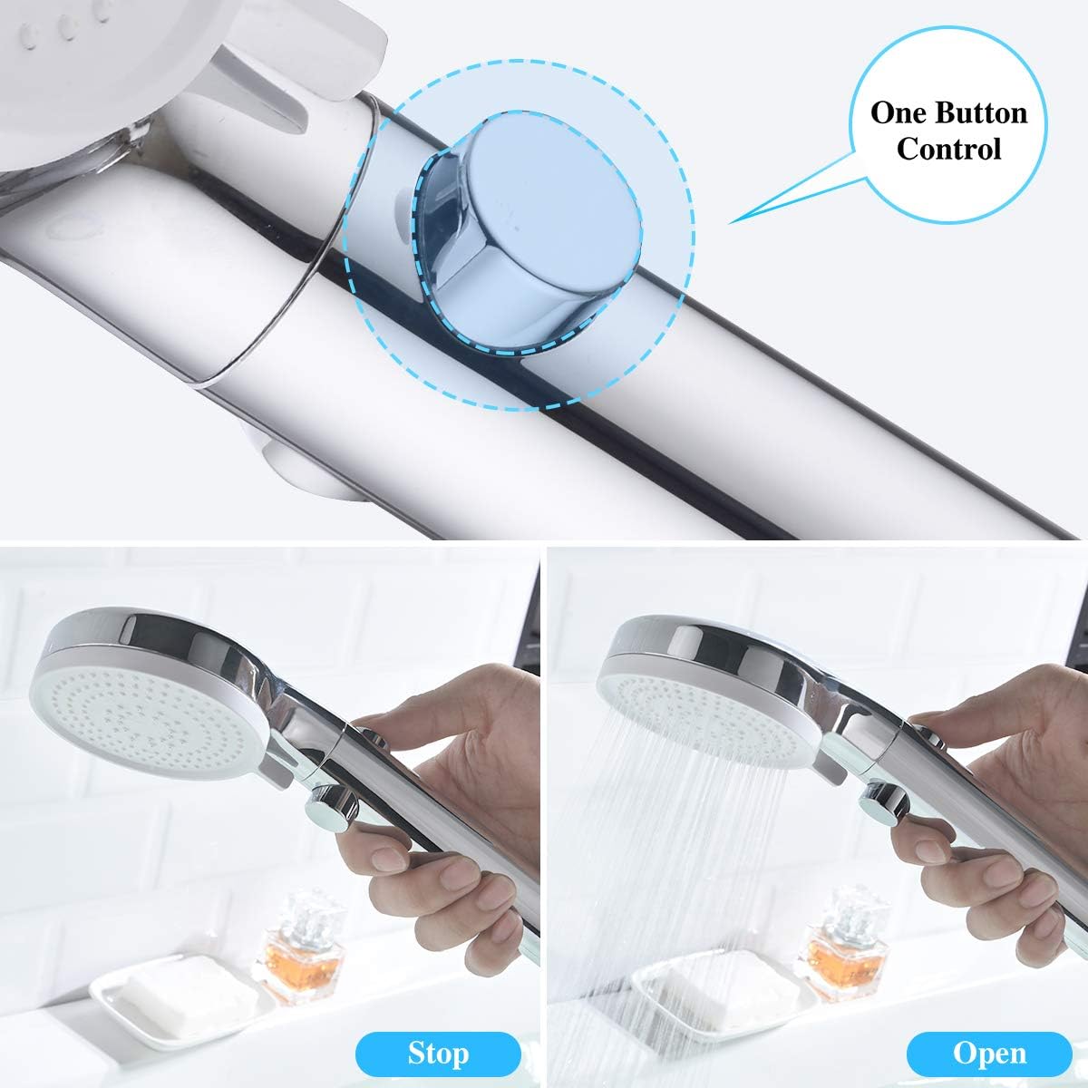 80% Off Discount CREA 3-Hole Bathtub Faucet, Single Handle Widespread Roman Bath Tub Faucet with Pull Out Handheld Shower Chrome