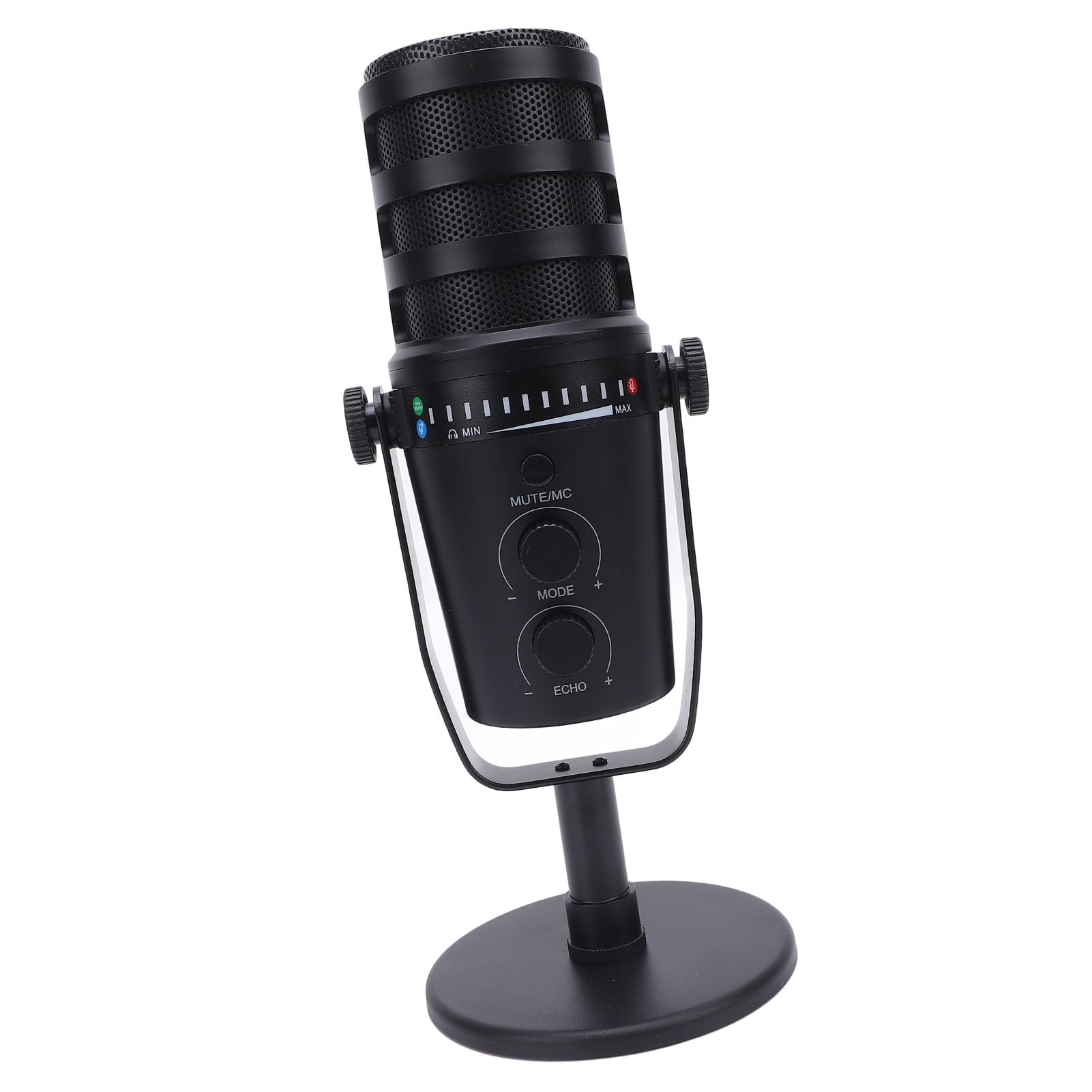 Micrófono Cardioide Dinámico Profesional para Grabación en Vivo, Juegos de Karaoke, Fácil Control para Cantantes Músicos, Aleación de Aluminio ABS, 1 Micrófono para Entrevistas en Vivo