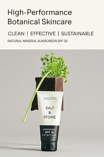 Miniatura 6 de SALT & STONE Loción de protección solar mineral natural SPF 30 con óxido de zinc. Protección solar de amplio espectro que se hunde sin esfuerzo y es