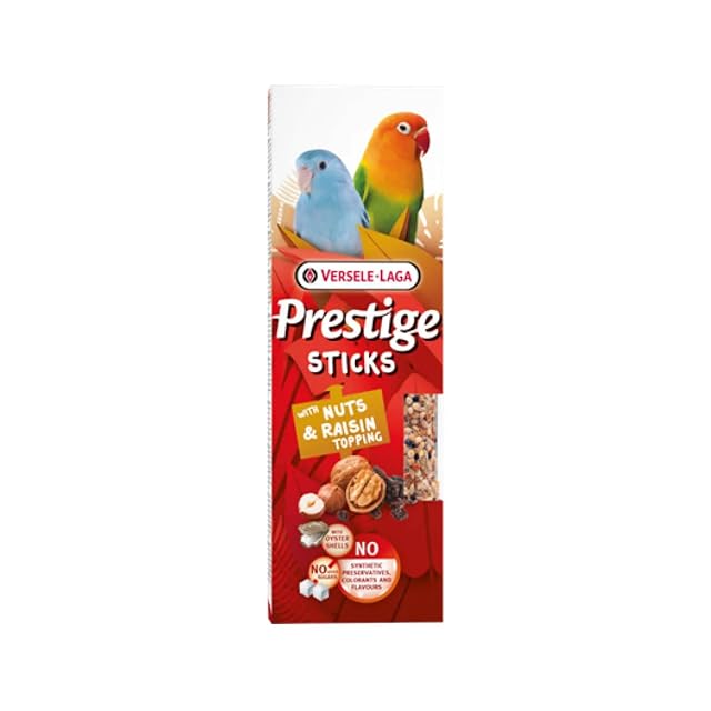 Foto 2 de 4 de Versele-Laga Prestige Sticks Loros pequeños con nueces y Cobertura de pasas