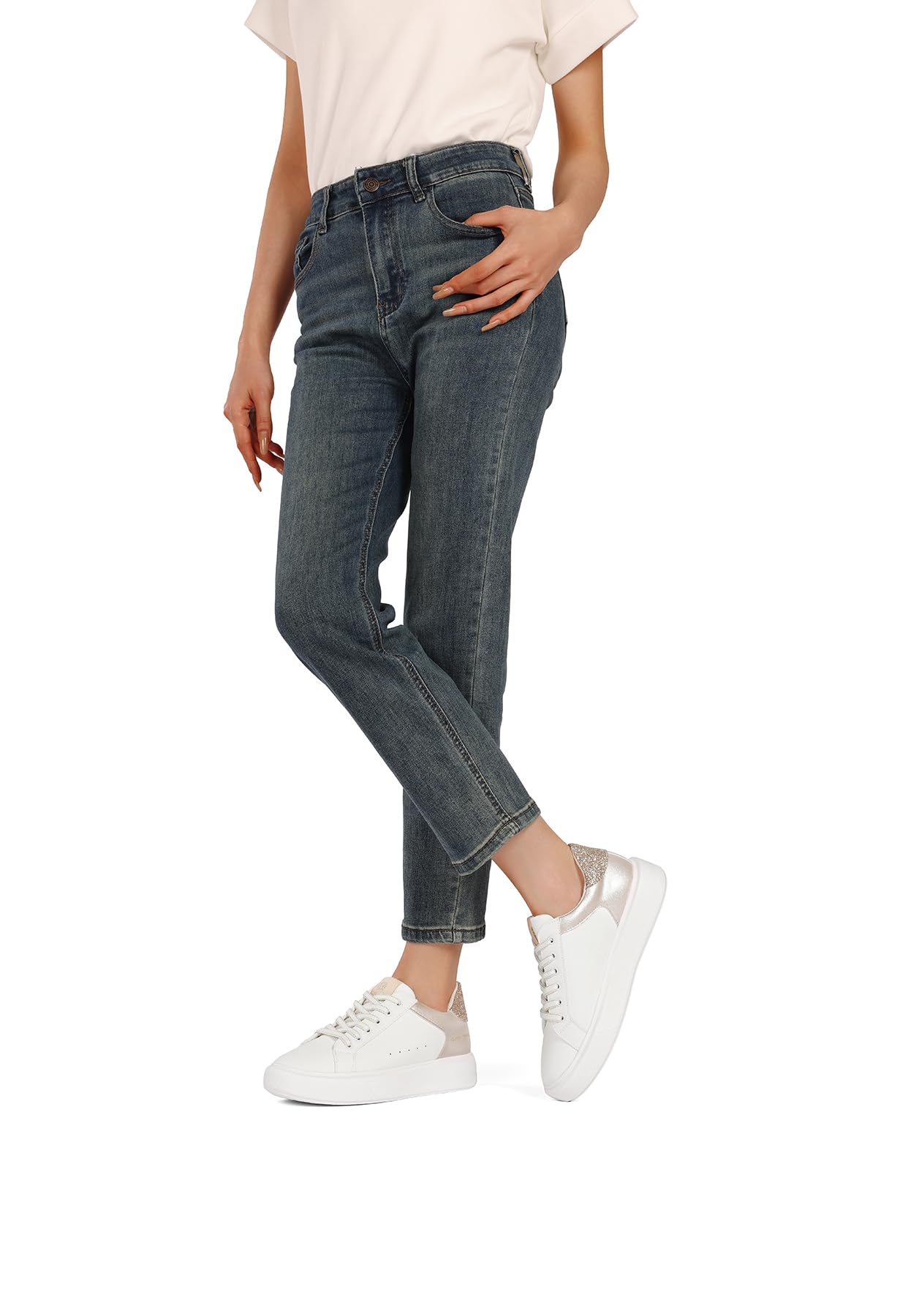 QUEEN HELENA Sneakers con Strass Donna X34-2