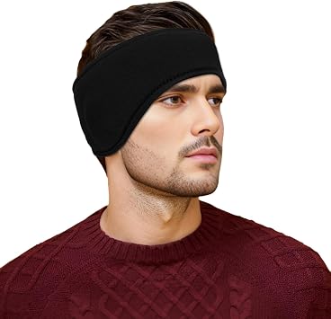 GOGO Ear Warmers Headband Double Layer Micro-Fleece Winter Headband, Ear Muffs Warm Headband
