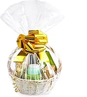 Vista 19 de Morepack Bolsas de Celofán de 16 x 24 pulgadas para Cestas de Regalo, Bolsas de Cestas de Celofán Transparente, 10 piezas (planas, sin fondo)