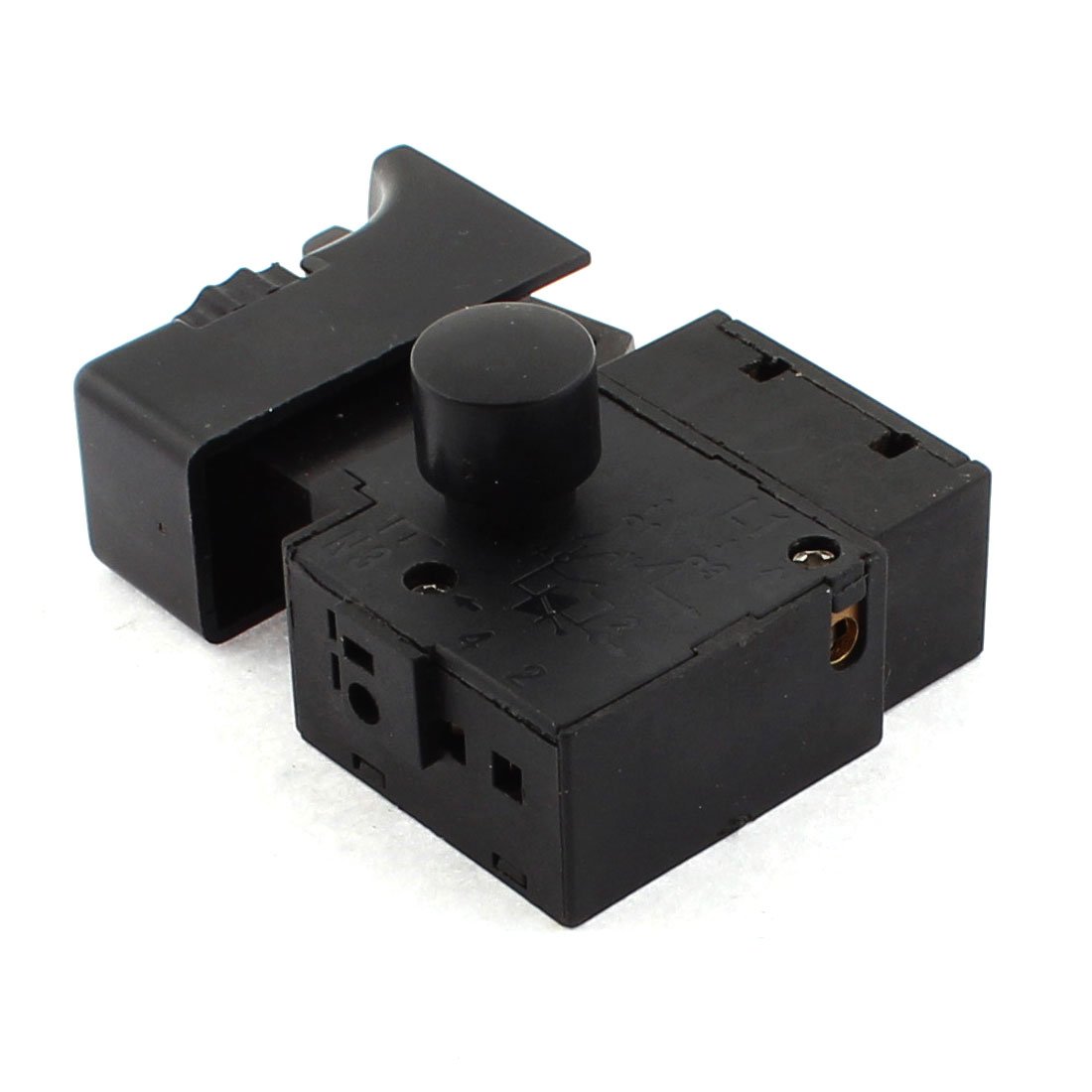 Sourcingmap FA2-6/1BEK AC 250V 6A Locking Electric Drill Trigger Switch Black - Image 2