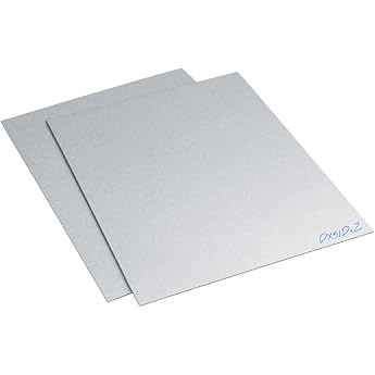 1 mm Galvanised Steel Sheet Fine Sheet DX51 Sheets Cuts 100 mm x 100 mm (10 cm x 10 cm)