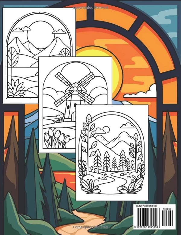 Minimalist Landscapes - Easy and Bold Coloring Book: Beautiful Minimalistic Scenic Art Coloring Pages, Great Gift Idea image 3