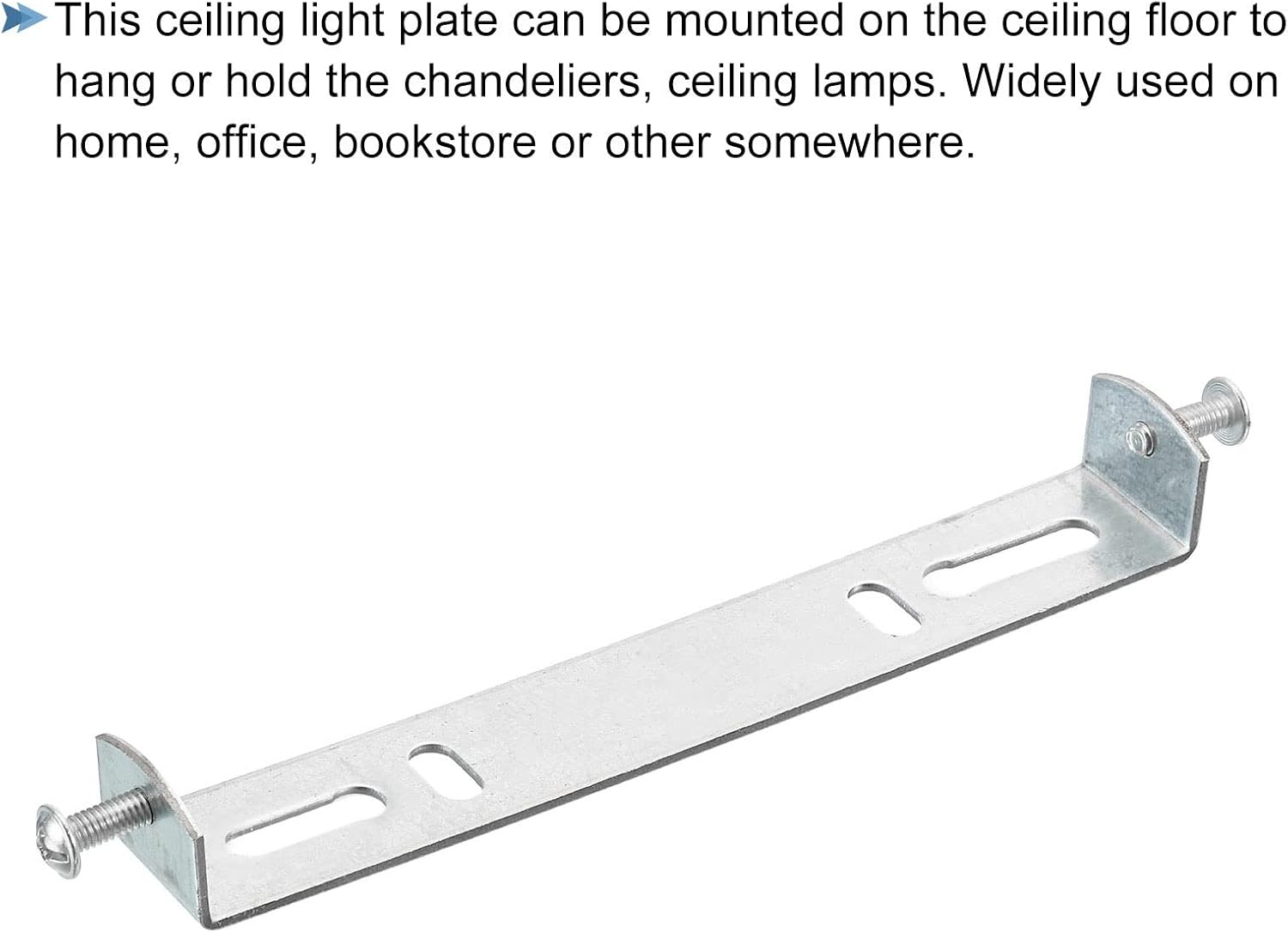 PATIKIL 125mm Ceiling Light Plate Kit, 1 Set Pendant Light Lighting Fixture Mounting Bracket Hardware for Home Office Chandelier