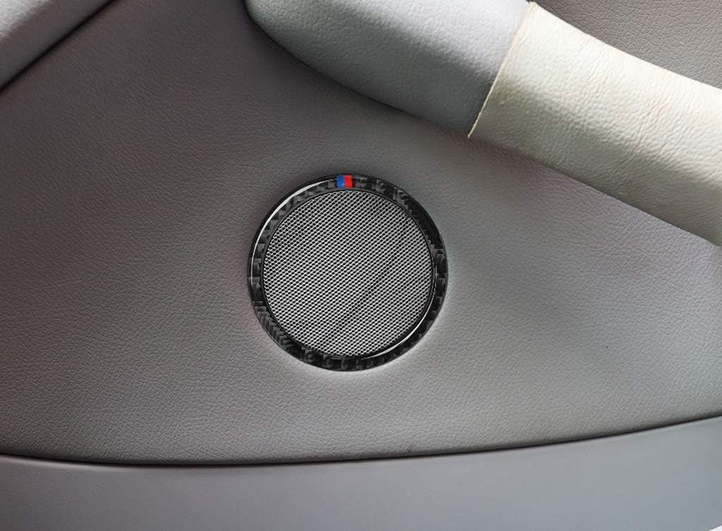 New Carbon Fiber Inside Door Sound Covers Compatible With BMW 3 Series E46 1998-2004 316i 318i 320i 323i 325i 328i 330i (A-Style)