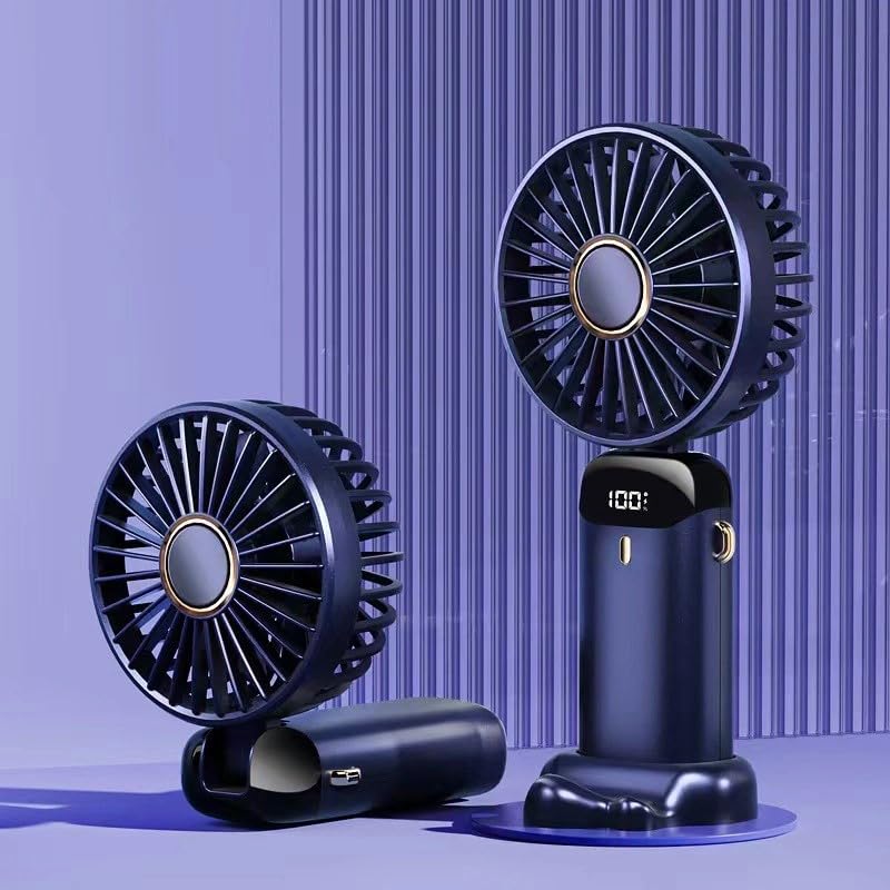 JISULIFE Handheld Mini Fan, 3 IN 1 Hand Fan, Portable USB Rechargeable Small Pocket Fan, Battery Operated Fan with Power Bank, Flashlight Feature for (blue) (B0DG5VKHPT) Amazon Price History, Amazon Price Tracker