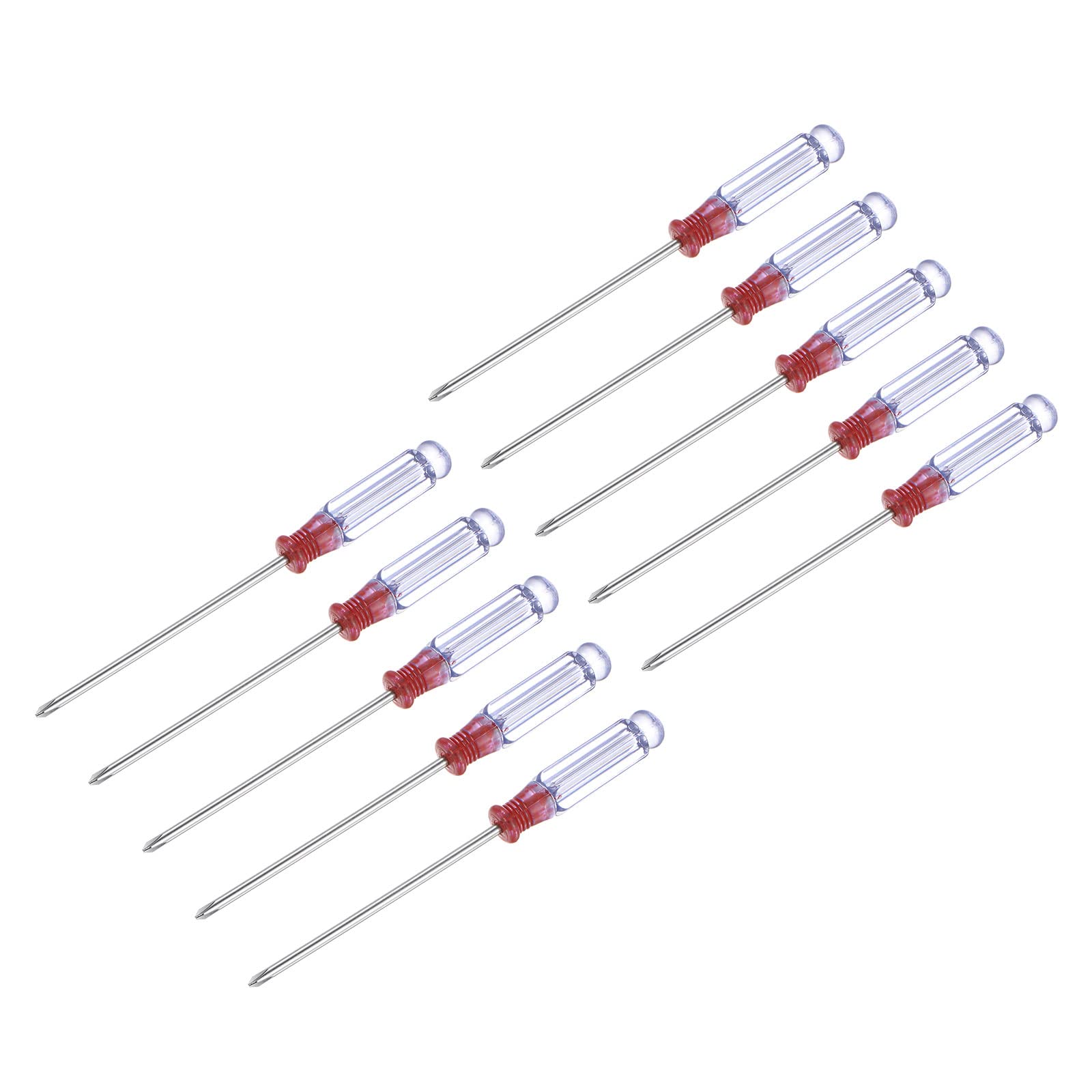 uxcell Mini Phillips Screwdriver, 3.0mm Cross Head 127mm Length for Small Appliances Repair, 10 Pcs