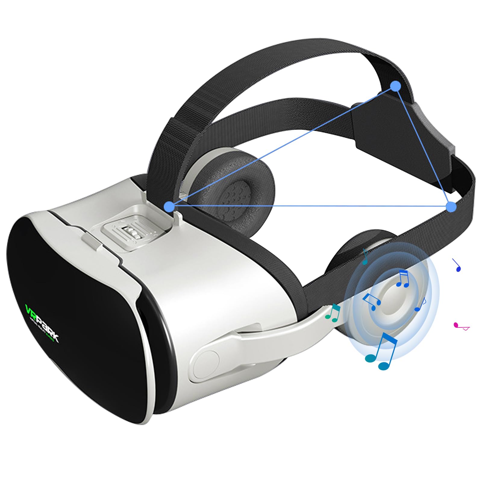 Casque Vr, Casque Réalité 3D Virtuelle, Qualité D'Image 2K Hd & Lumière