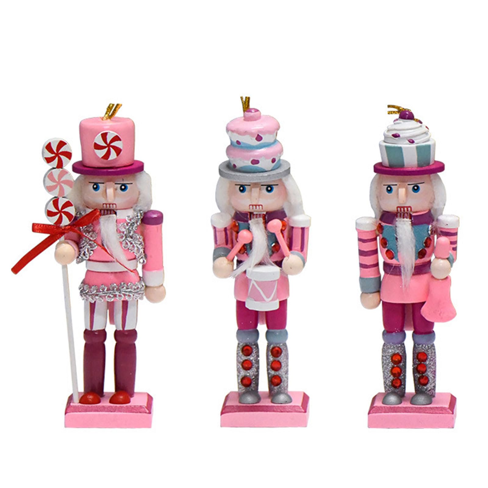 Jazuaiao Stylishs Christmas Soldier for Unique Pattern Centerpieces Decorations Table Centerpieces Display Craft 13cm / 5inch Wood