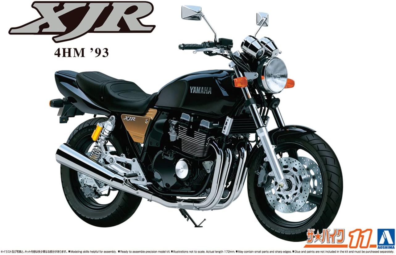 Aoshima Bunka Kyozai 1/12 The Bike Series No. 11 4HM XJR400 1993 Plastic Model