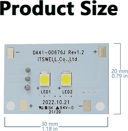 Miniatura 4 de Aillsa DA41-00676J - Luz LED para congelador compatible con piezas de refrigerador Samsung AP6000168 PS11732779 EAP11732779