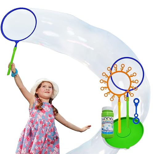 Giant Bubble Wand Set for Kids and Adults with Concentrated