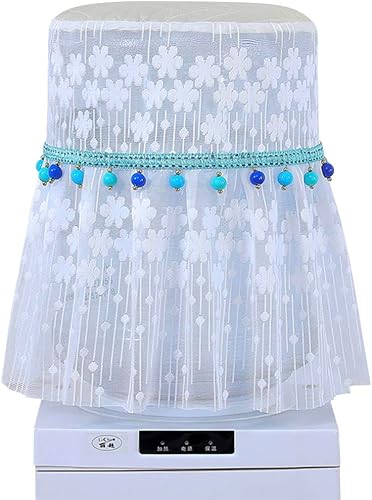 Dispensador de agua de 5 galones, cubierta antipolvo para barril, estilo bohemio vintage, con bordado de flores, cubierta a prueba de polvo para