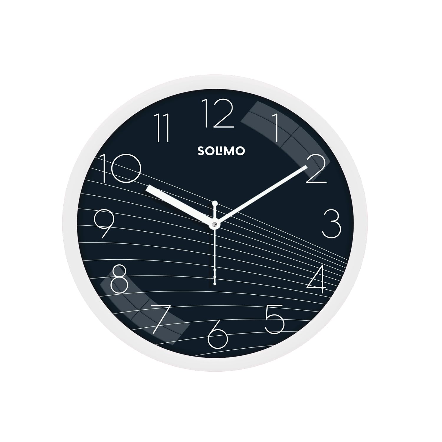 Amazon Brand - Solimo 11-Inch Classic & Modern and Stylish Silent Move