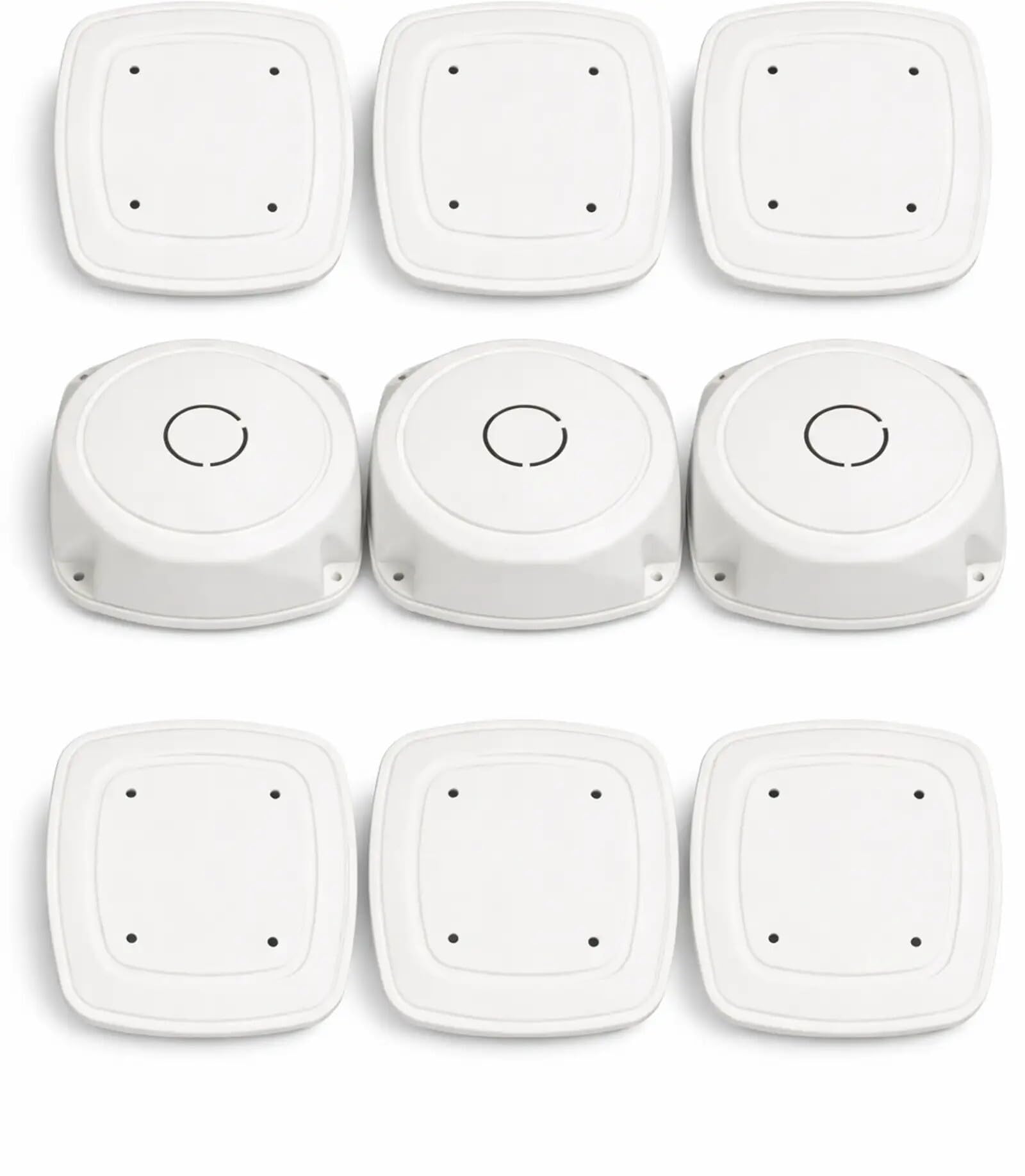 Wall Stand Camera Mount (PVC Square Junction Box 4x4 Inch for CCTV Camera -White, Pack of 3-image-25