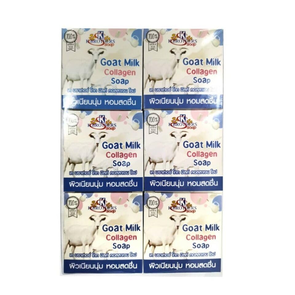 K.Brothers - Goat Milk Collagen Soap 60grams (Pack of 6)